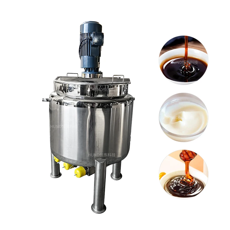 500 Liter Chocolate Melting Mixing tank Double Jacket Heating Mixer Stainless Steel Heater Agitator tank
