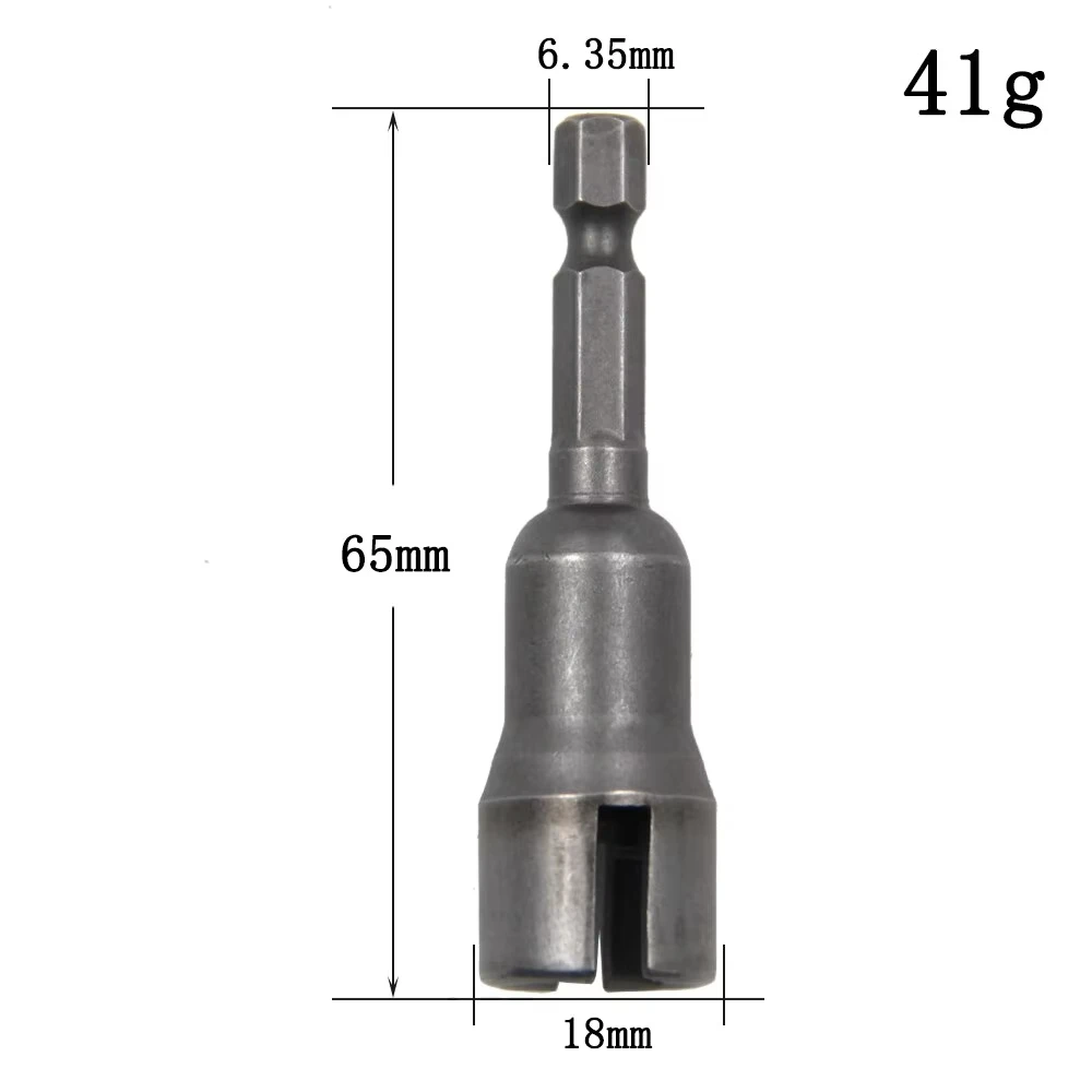 Natural Slotted Butterfly Hole Socket Wrench with 65mm Hexagonal Handle Electric Screwdriver Wing Nut Socket Tool for Home Repai