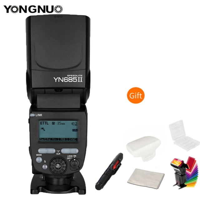 

Yongnuo YN685II Wireless Flash Speedlite HSS TTL Built-in 1/8000s Radio Slave Mode YN622C-TC/YN622N/TX for Nikon Canon Camer