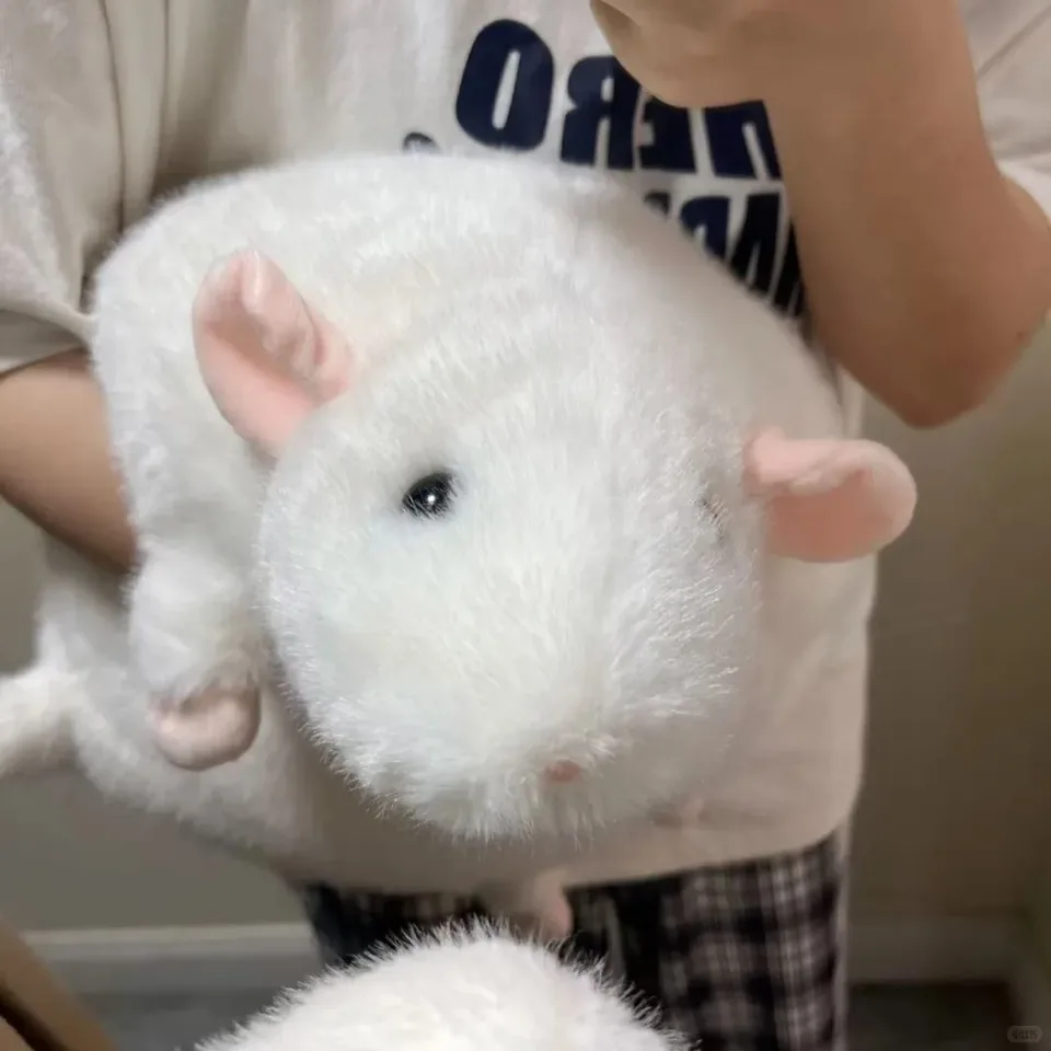 Cute 40/55/90cm Mouse Doll Cartoon Oversized Flower Branch Rat Doll Soft Plush Animal Figure Kids Gift Birthday Pet Cat Toy, image 3