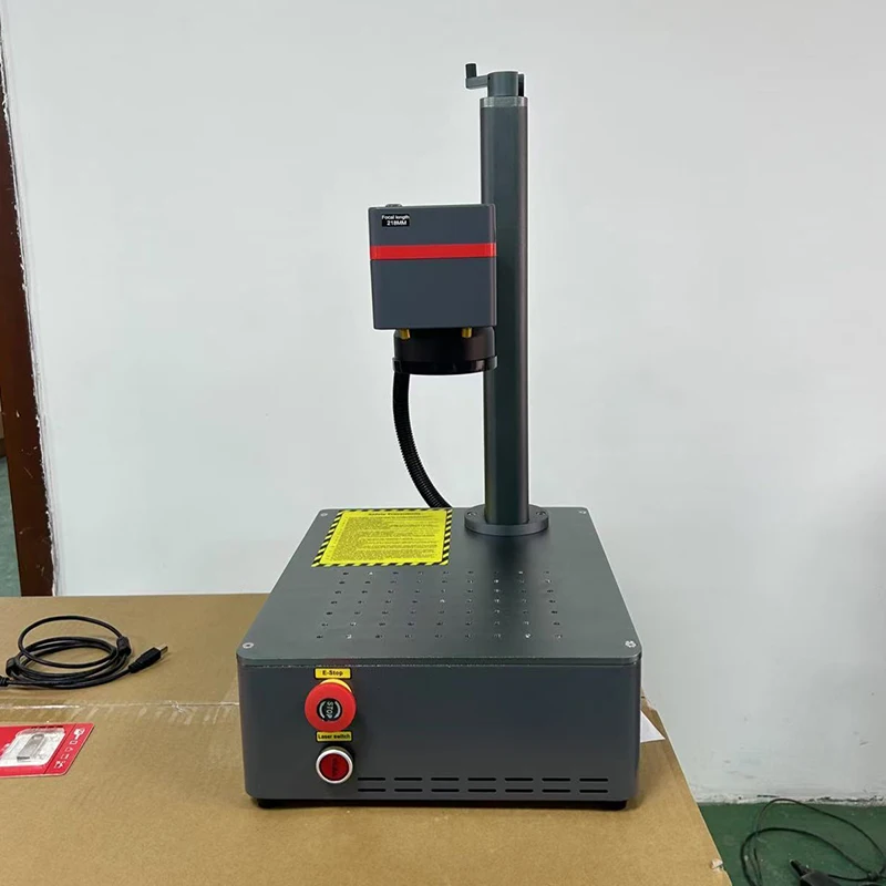 Compact Metal Jewelry Small Fiber Laser Marking etching Machine 30W  fiber laser marker fiber optic laser engraver