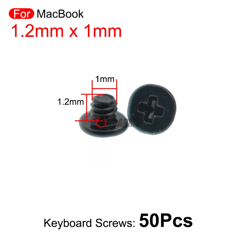 50Pcs/Lot For MacBook Keyboard 1mm x 1.2mm Screw Universal Screws Repair Replacement Parts