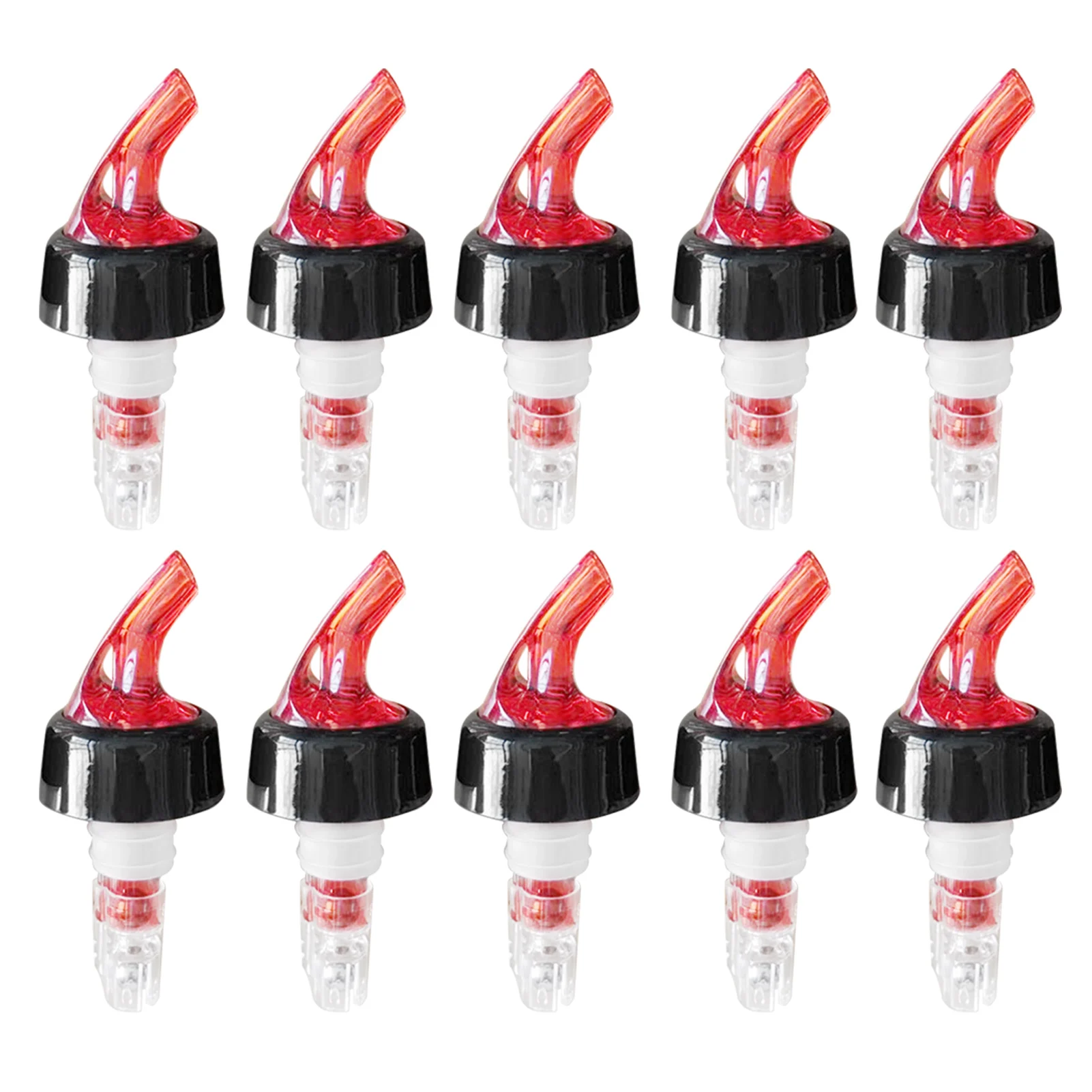 12pcs/6pcs Cocktail Dispenser Leakproof Easy Use Liquor Bottle Pourer Barware Drinks Wine Whisky Quick Shot Universal Automatic