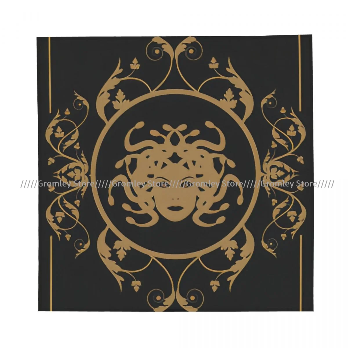 Medusa Skulls And Vampires Square Bandana Outdoor Sports Headwear Scarf