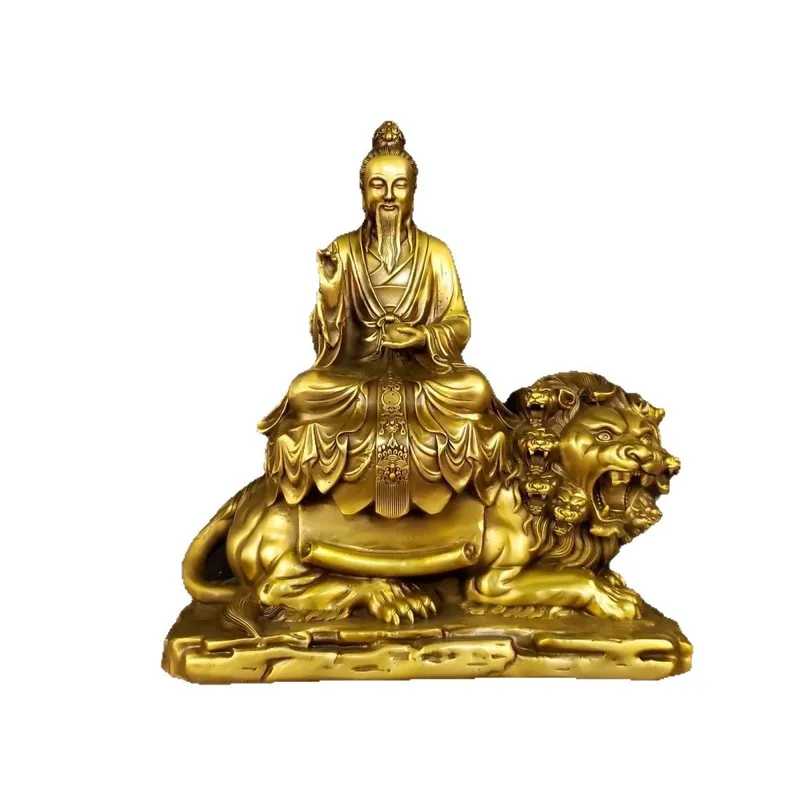 Pure Zhenren sculpture, cast copper ornament, Taiyi Jiu Ku Tianzun home desktop decoration