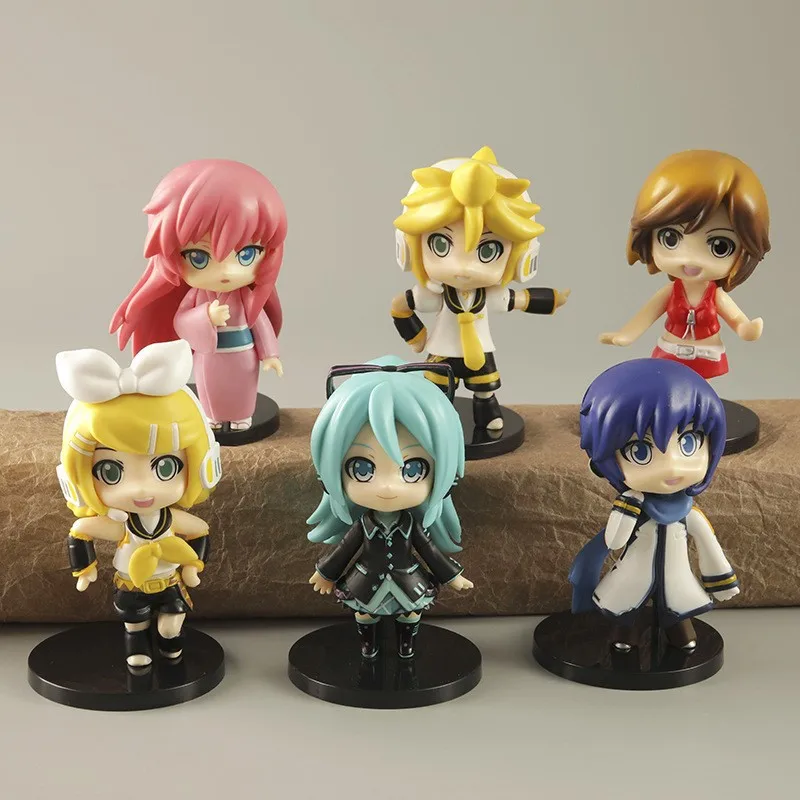 

Anime Hatsune Miku Action Figures Megurine Luka Music Girls Pink Cherry Deep Sea Sister Pvc Model Collection Kid Gift Toy