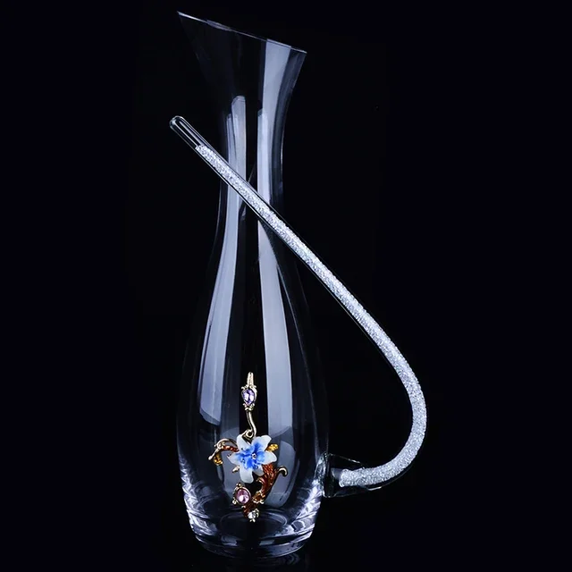 Crystal Glass Pitcher Red Wine Decanter Wine Dispenser Flagon Wine Bottle Wine Container Glass Bottle Barware Wine Accessories