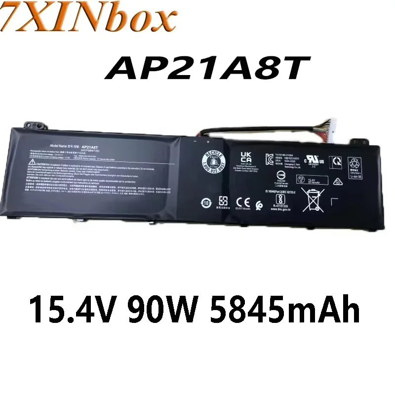 

7XINbox AP21A8T AP21A7T 15,4 В 90 Втч 5845 мАч аккумулятор для Acer Nitro 5 AN517-55 для Predator Helios 300 PH317-56 18 PH18-71