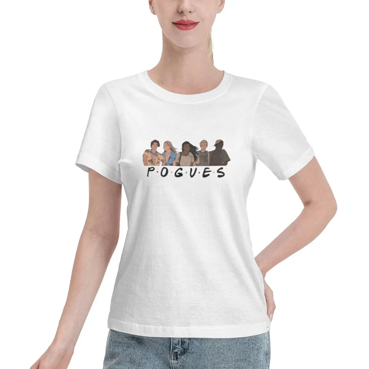 

Outerbanks-Pogue-Life Luxury T Shirts for Women's Summer Print Shirt Cotton High Quality Clothing Streetwear