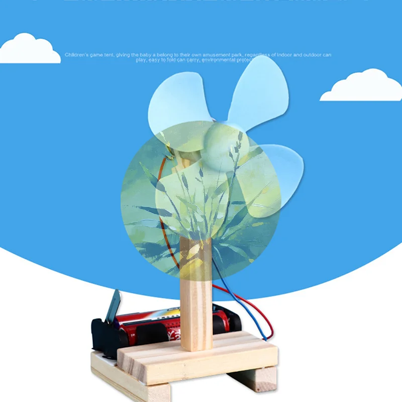 

Случайный набор: 1 шт. синий электрический вентилятор для экспериментов, модель для изучения физики, для начального образования ♥