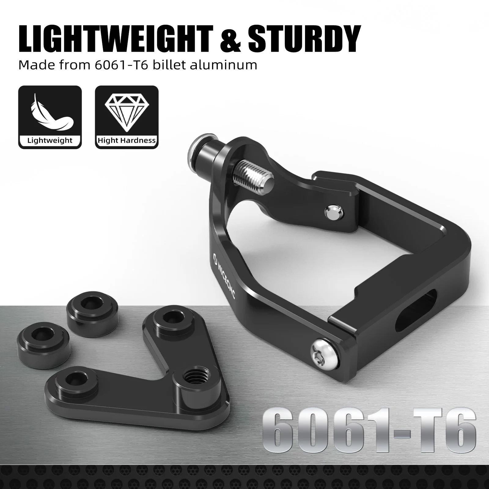 NICECNC For KTM SX 125 2023-2025 Steering Stabilizer Damper Mounting Bracket SX-F 450 SX-F 250 SX 250 XC125 SX300 XC-F 450 23-25