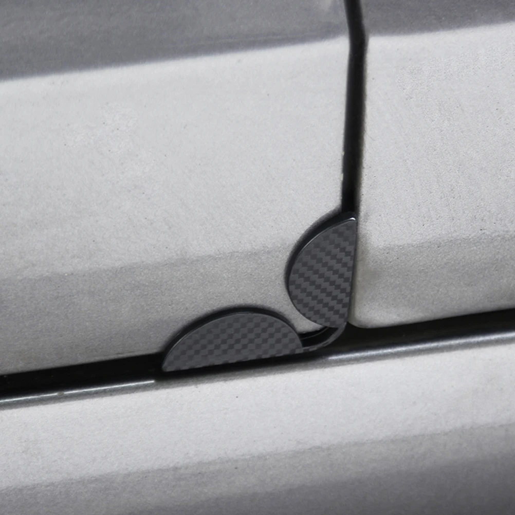 

8pcs Anti scratch Protector Guard Durable Car Door Seal Strips Bumper Black Universal Fit Easy Stick Practical Use Wind Noise