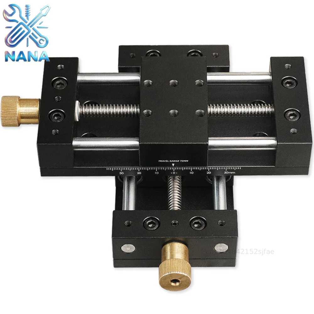 XY Axis Manual Precision Linear Stage Trimming Bearing Tuning Platform Sliding Table