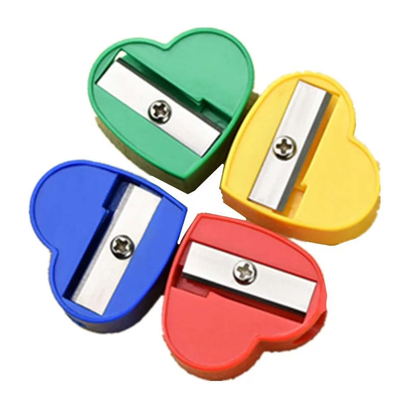 Heart Shaped Pencil Sharpener for Student Stationery School Supplies