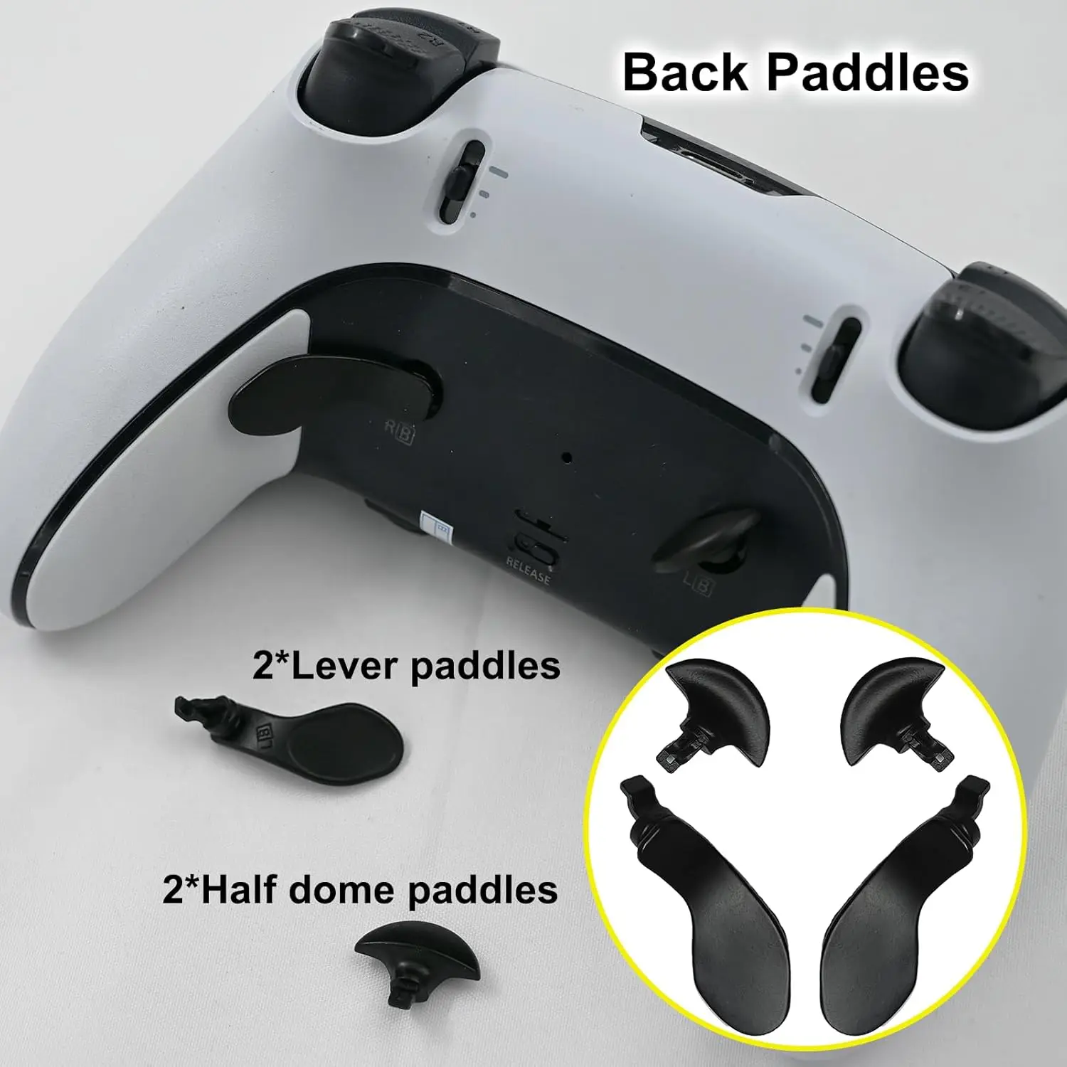 PS5 Edge 컨트롤러 아날로그 조이스틱 용 10in1 교체 액세서리 부품, PS5 Dualsense-Edge 컨트롤러 패들 용 썸 스틱