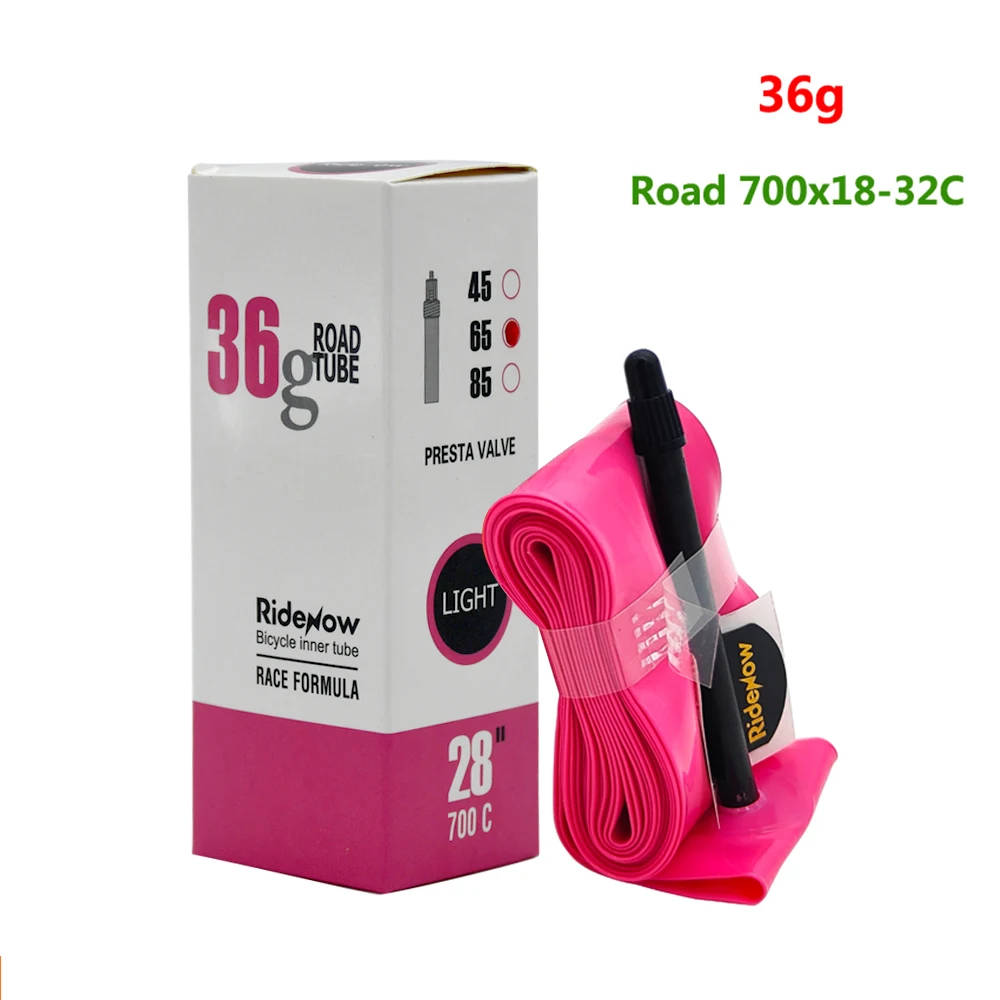 AliExpress RideNow 700C TPU Road Bike Inner Tube 700x18 23 25 28 32C Bicycle 36g Ultralight Tire French Valve