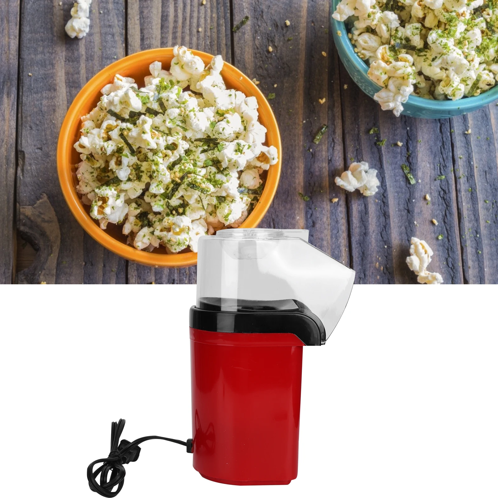 110V Full Automatic Corn Popper Mini Fast Heating Electric Popcorn Machine for Home Kitchen US Plug Popcorn Maker Popcorn Popper