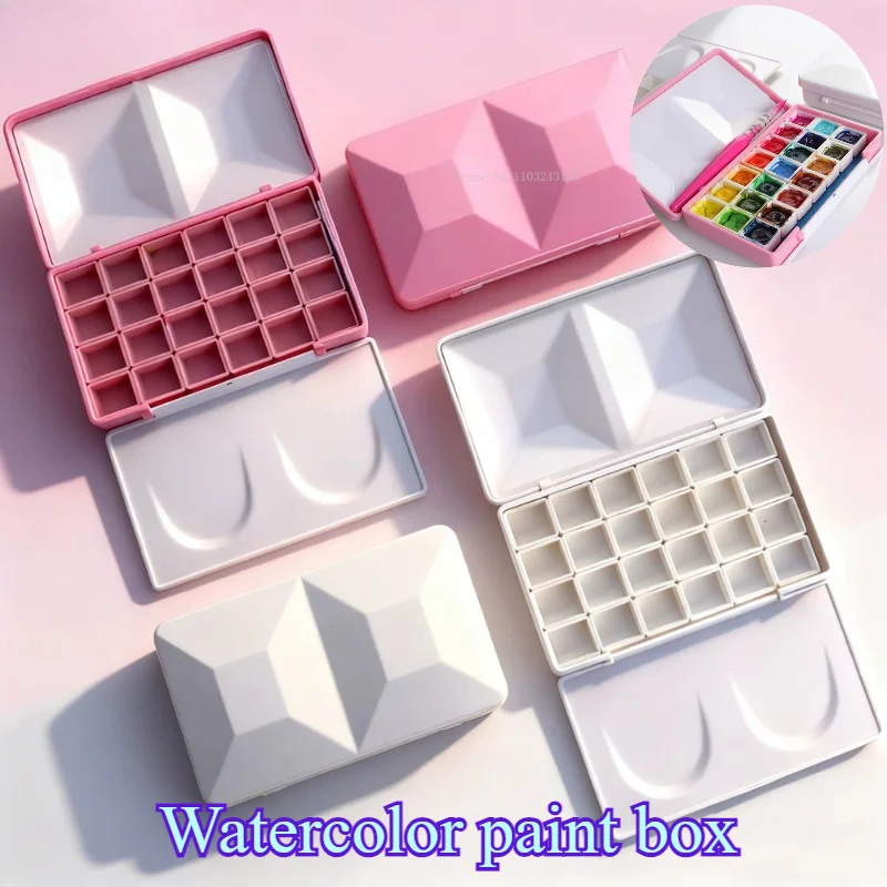 Watercolor/Acrylic Paint Storage Box Art Painting Create Solid Pigment Storage Outdoor Sketching Painting Portable Paint Box