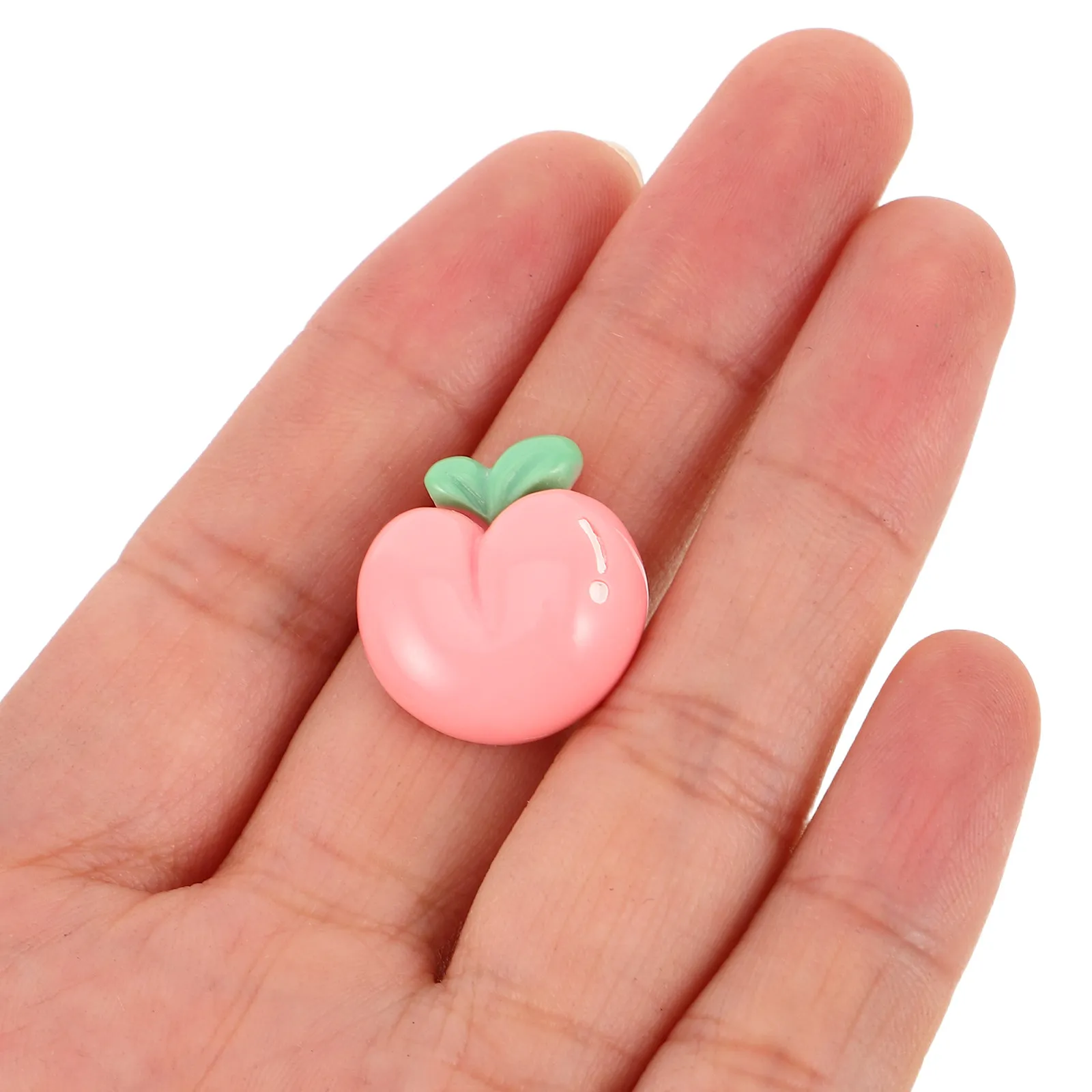 

10 шт. имитационных фруктовых подвесок из смолы, плоские бусины: реалистичные клубника, лимон, вишня, персик для поделок и скрапбукинга