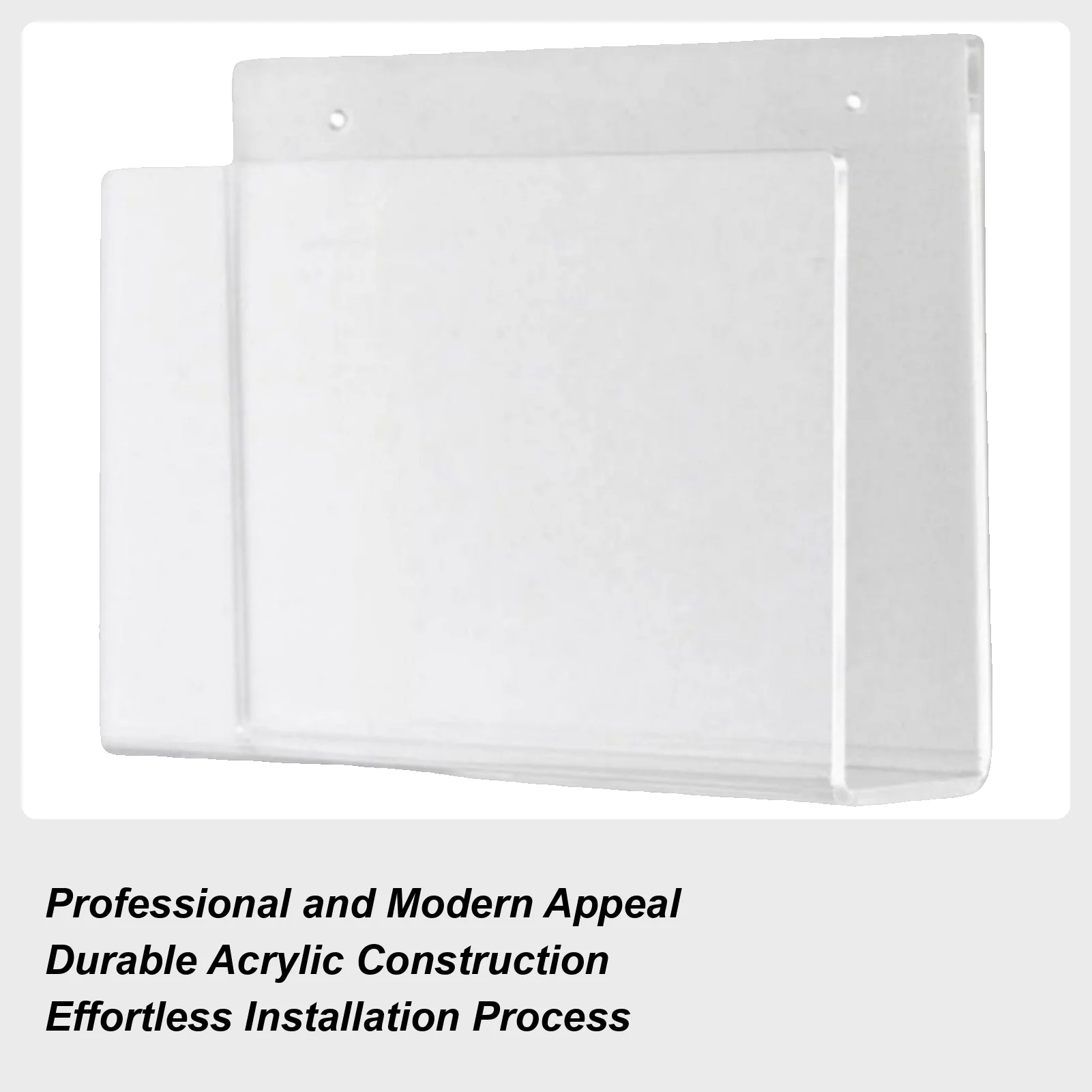 

Настенный органайзер для бумаги, органайзер для хранения с винтами, акриловый держатель для брошюр, настенное крепление для бумажной почты, письма, книги, документов, жизни