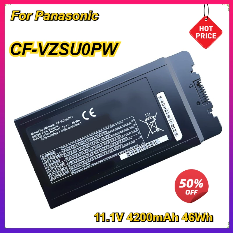 CF-VZSU0PW CF-VZSU0PR Laptop Battery CF-VZSU0LW CF-VZSU0GW Battery Packs for Panasonic CF-54 Toughbook 11.1V 4200mAh 46Wh