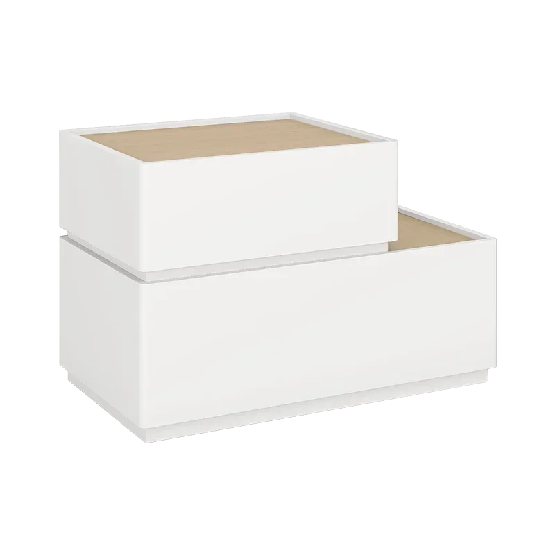 Minimalist Night Table Bedroom White Storage DrawerLuxury Nightstands