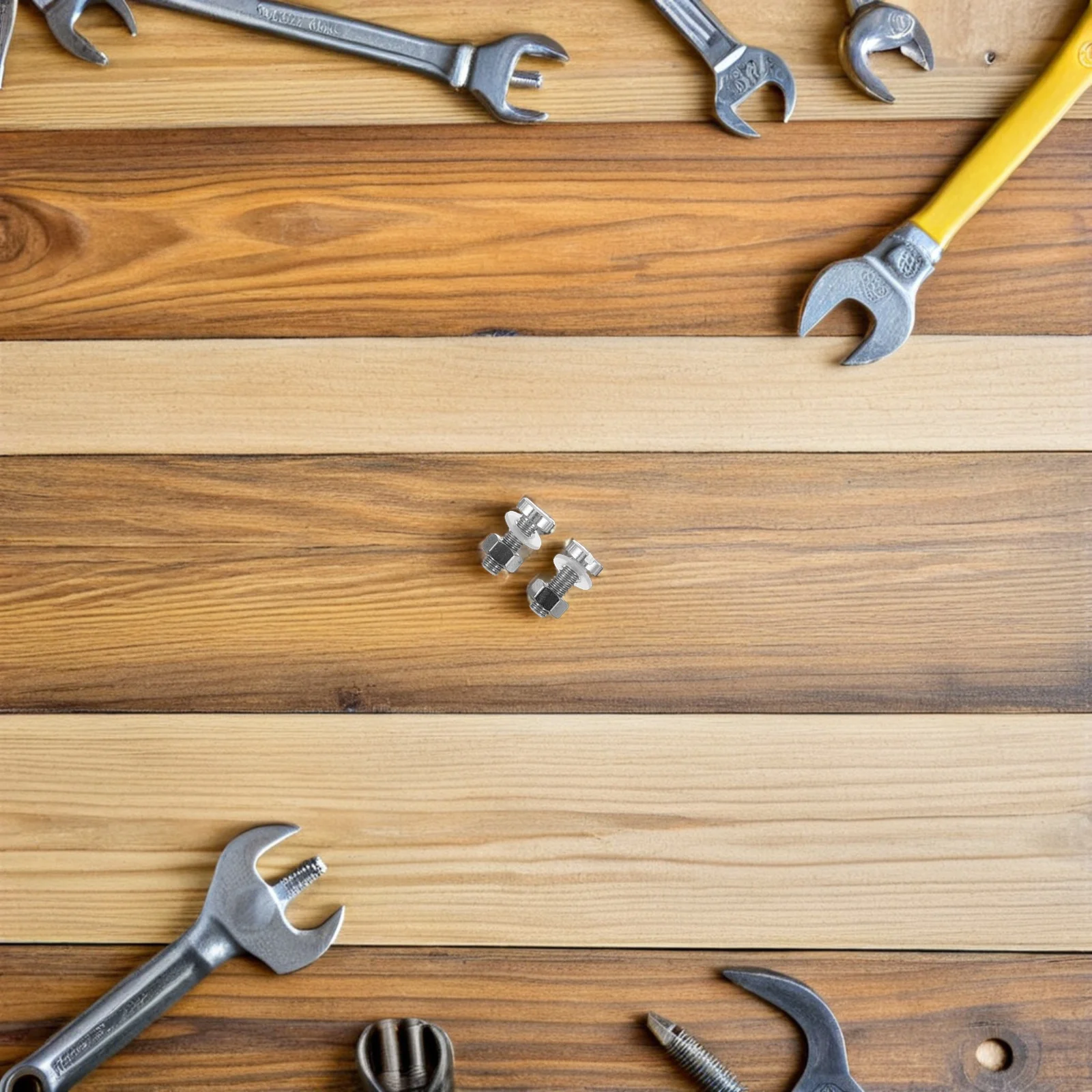 

2 Pcs Turntable Record Machine Installation Screws Cartridge Mounting High Fidelity Headshell Audio Silver DIY Kit