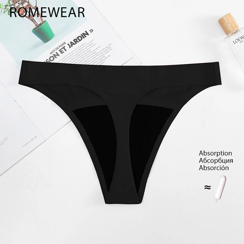 High Quality Menstrual Period Seamless Thong For Women Day Time Small Flow Absorption Cycle Panties Plus Size Sexy Lingerie