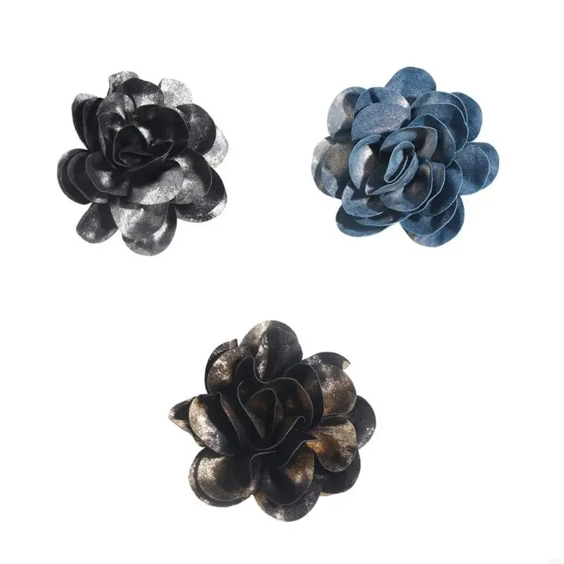 

49mc Женщины брошью лацкат PIN -конец Camellia Flower, подходящий для вечеринок и свадеб грациозные камеллии негабаритные