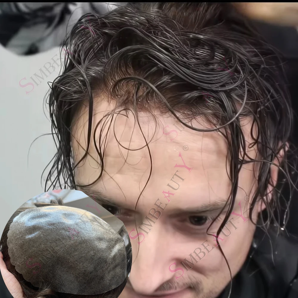 

Мужской парик-накладка из натуральных волос, темно-коричневый, 30 мм, волнистый, с имитацией кожи, натуральная линия роста волос, оттенки: блонд, черный, серый. Недорогой.