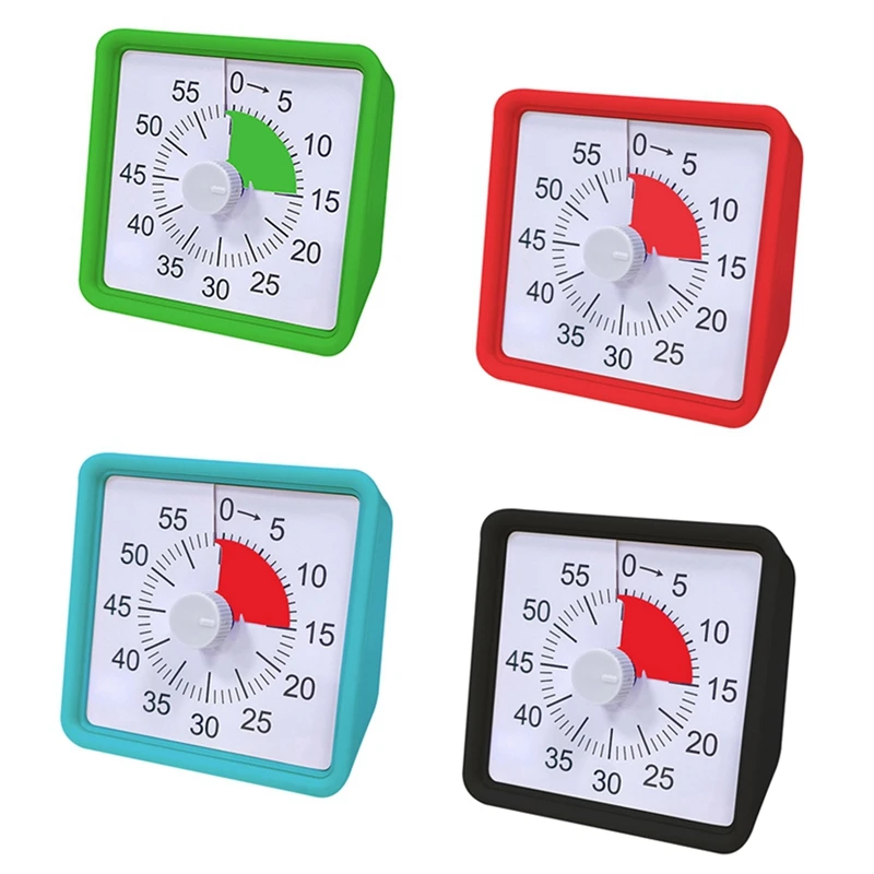 

Visual Timer For Kids For Office Kitchen Pomodoro Timer With Silent Operation Red