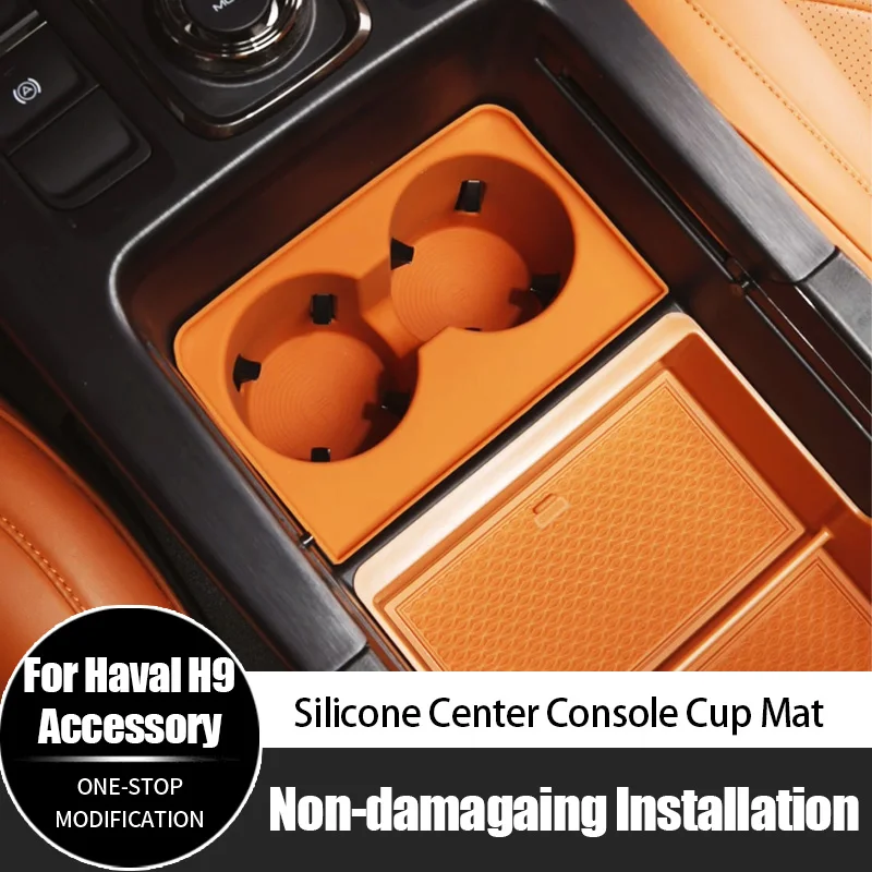 

For Haval h9 Silicone Cup Coaster Center Console Armrest Storage Box Cup Holder Hot Selling Accessories