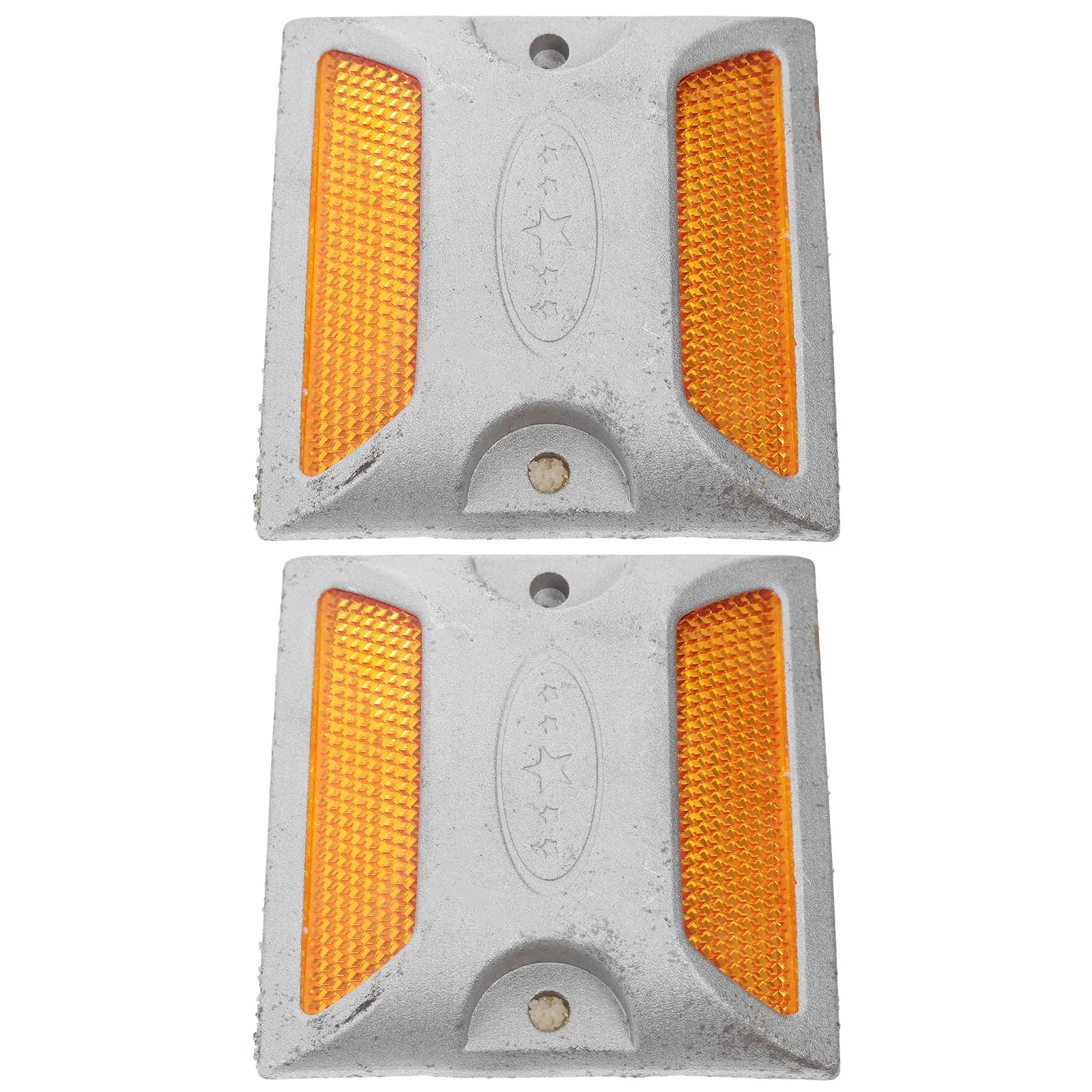 2pcs Square Reflectors For Driveway Trailer Garage Gate Safety Auto Car Parking Lot Reflective Markers