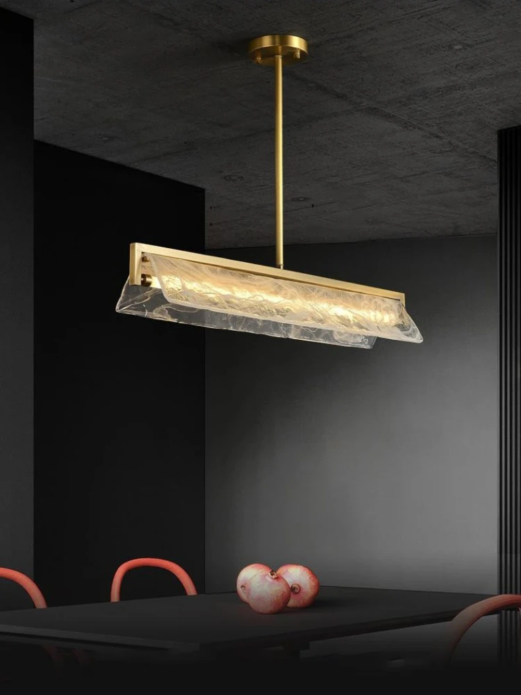 

Modern light luxury cloud fog glass creative design pendant lamp restaurant bar counter dining table lamp