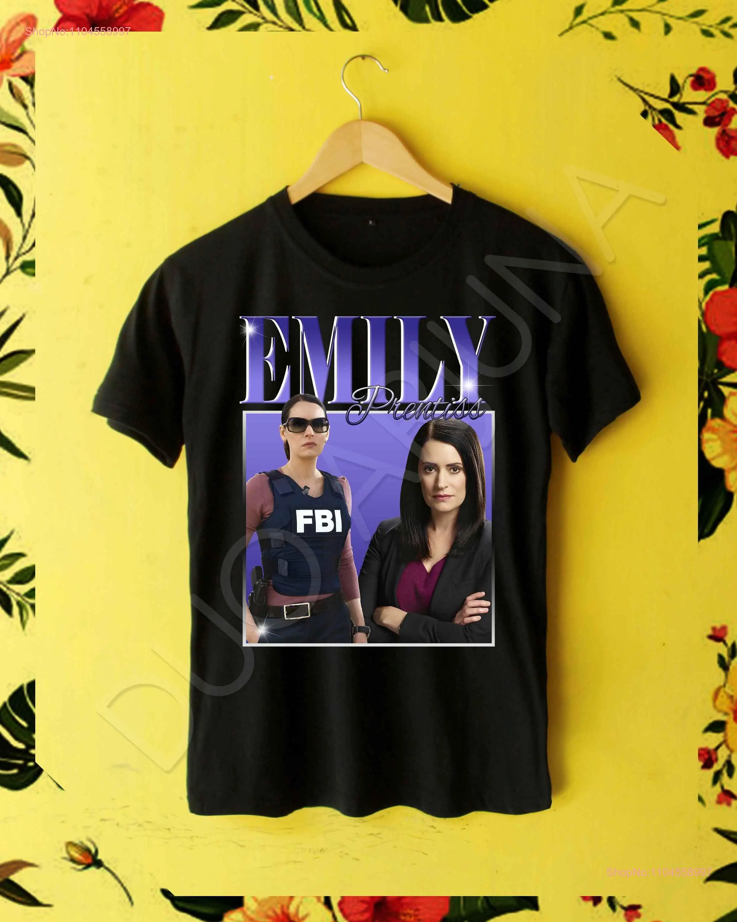 Criminal Minds Emily Prentiss Paget Brewster T Shirt Vintage TV Series long or short sleeves