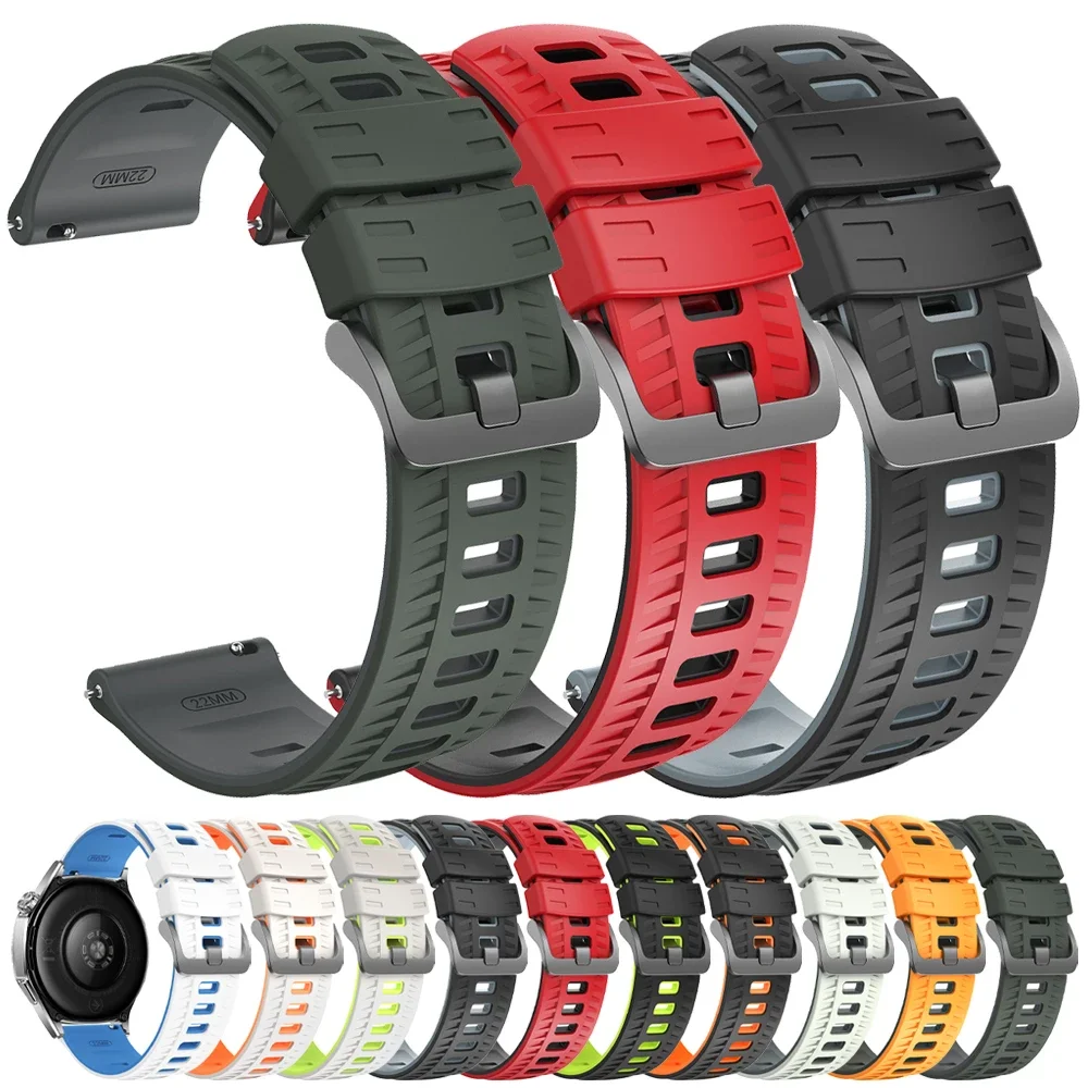 22mm Silicone Strap For HUAWEI Watch GT6 Pro GT5 GT4 GT3 SE GT2 46mm Ultimate 2 Watch 5 4 3 Pro/WATCH Buds Band Sports Bracelet