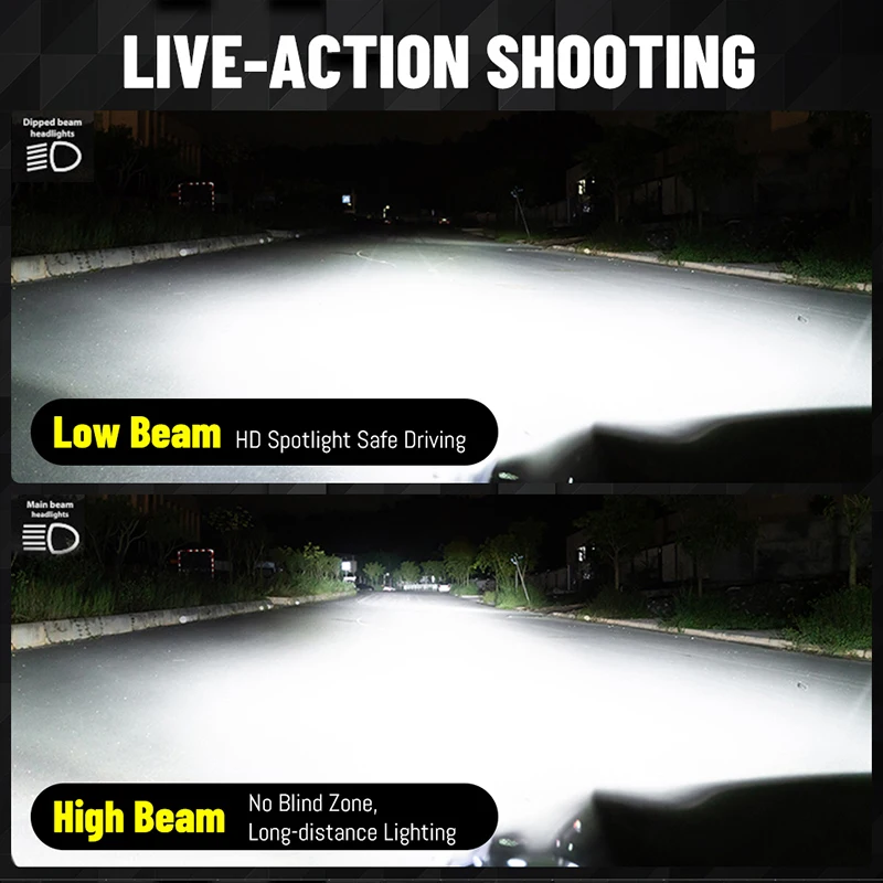 HLXG 72 CSP 3D 360 H7 Led Canbus سيارة العلوي لمبة H9 H8 H11 H4 H1 HB3 9005 HB4 9006 300 واط السيارات أضواء الضباب توربو مصباح صغير