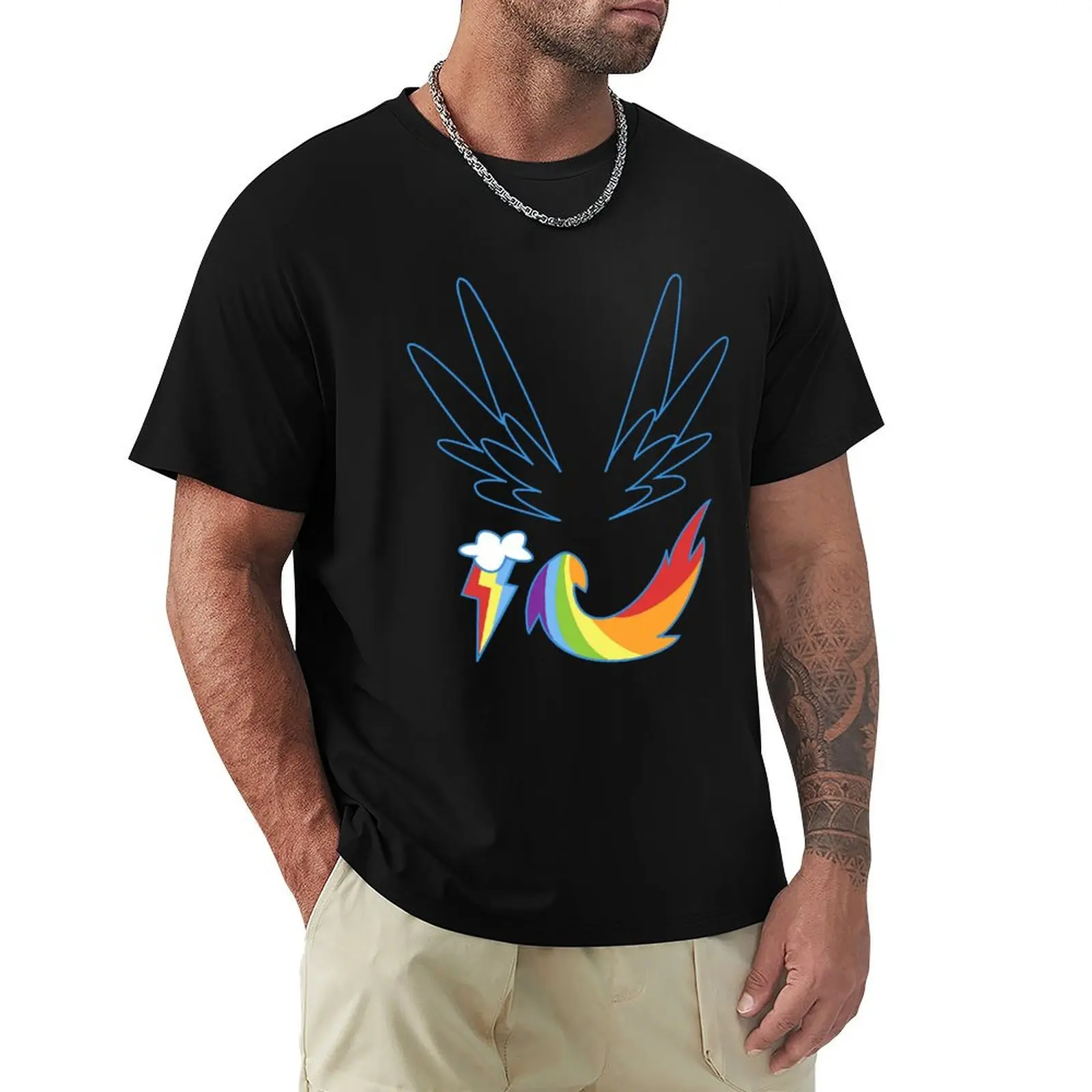 

Rainbow dash wings T-Shirt Blouse plus size tops sweat shirts, men