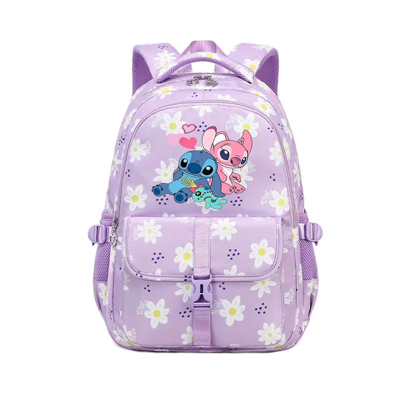 

Disney Lilo Stitch Kids School Bag Cute Backpack for Girls Children Kawaii Waterproof Backpacks Teenage Large Capacity Book Bag