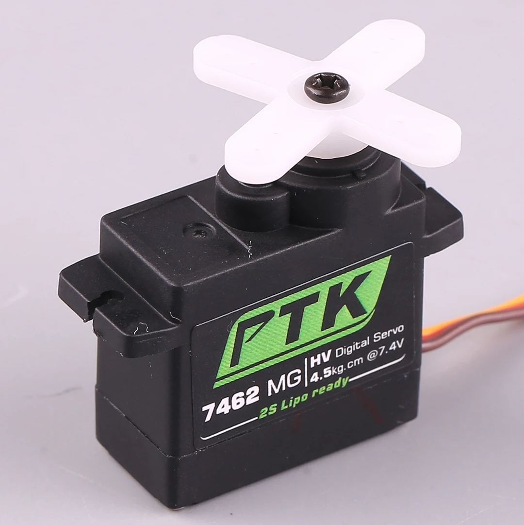 PTK 7462W MG 9g Miniature Digital Servo Waterproof 4kg Torque Robot Fixed Wing High Voltage Servo