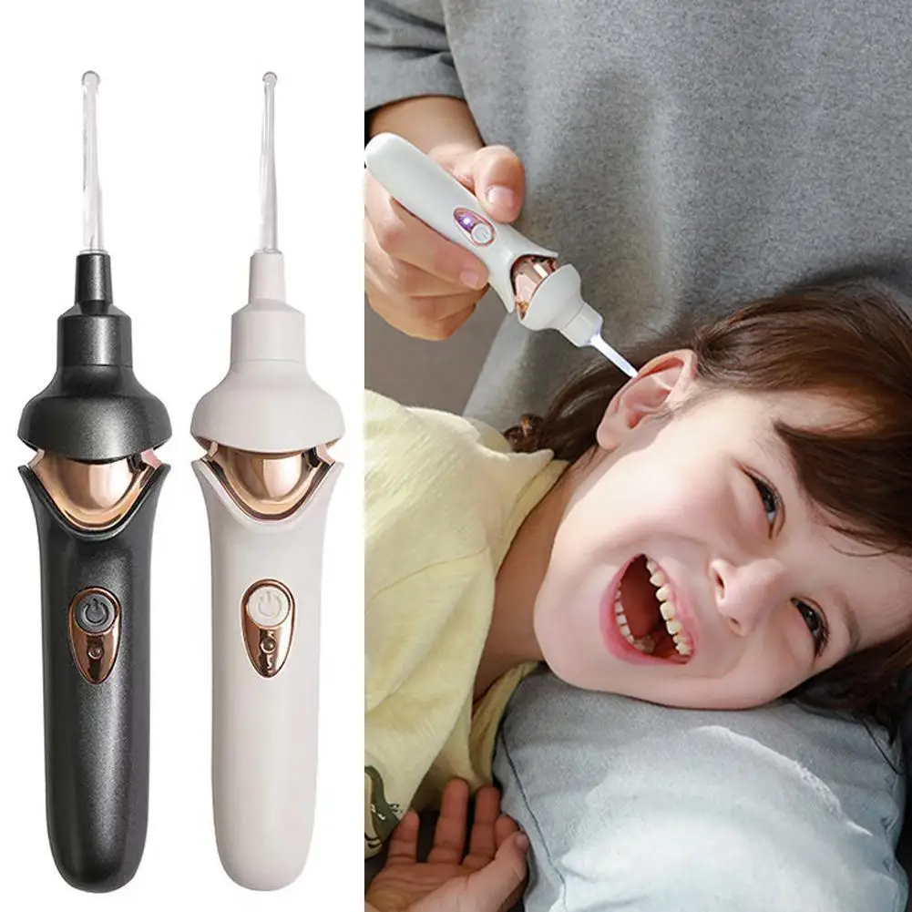 

Electric Vacuum Ear Wax Remover Luminous Ear Pick Suction Device Ear Picking Ear Cleaning Tools For Children Kids Adults