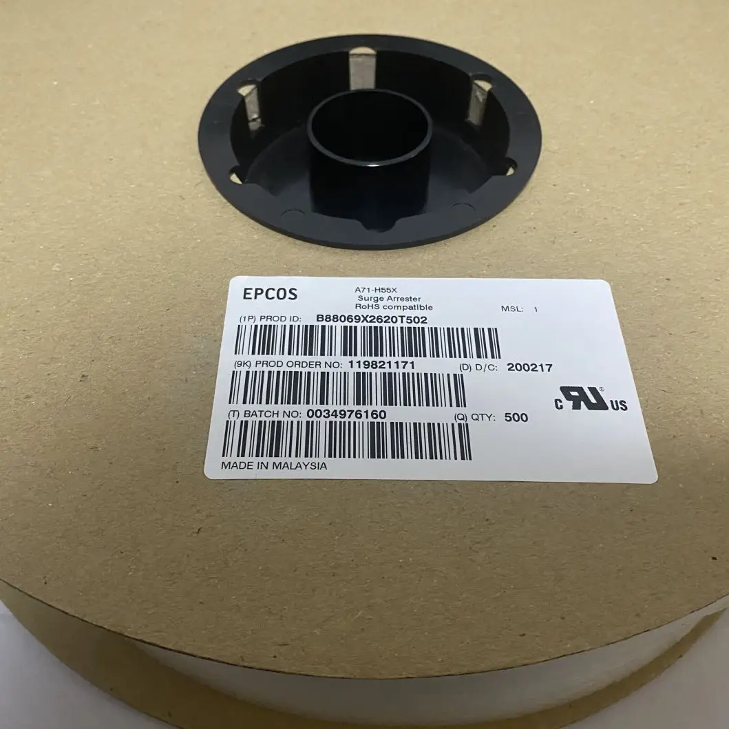 5/10/20 قطعة A71-H55X أنابيب تفريغ الغاز B88069X2620S102 10kA 5.5kV 2 القطب 8x8 مللي متر ل SSG5X-1 TDK GDT EPCOS 5500 A71-H55X #6