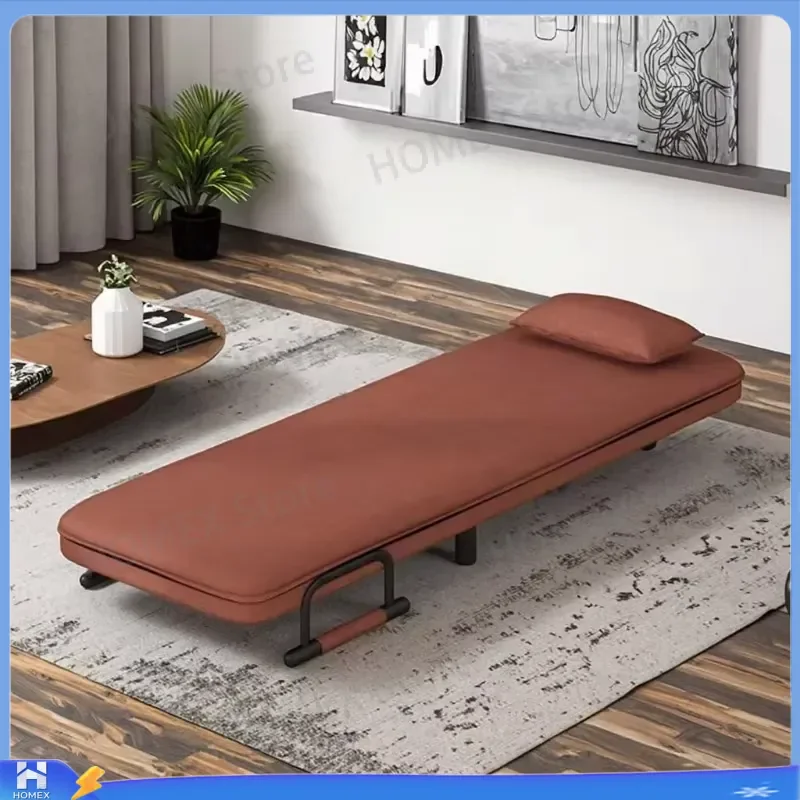 2 in 1 Convertible Sofa Bed Folding Armchair Single Sleeper Couch with Pull Out Mechanism Comfortable Office Living Room