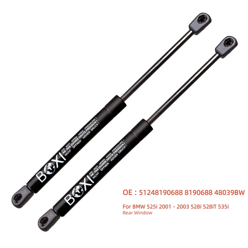 

BOXI 2Pcs Rear Window Gas Spring Shock Lift Support 51248190688 8190688 For BMW 525i 528i 528iT 535i 2001-2003 Lift Struts