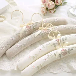 3pcs/1pc White Satin Padded Coat Clothes Hook Hangers, Hanger Hook Closet Organizer Promotion
