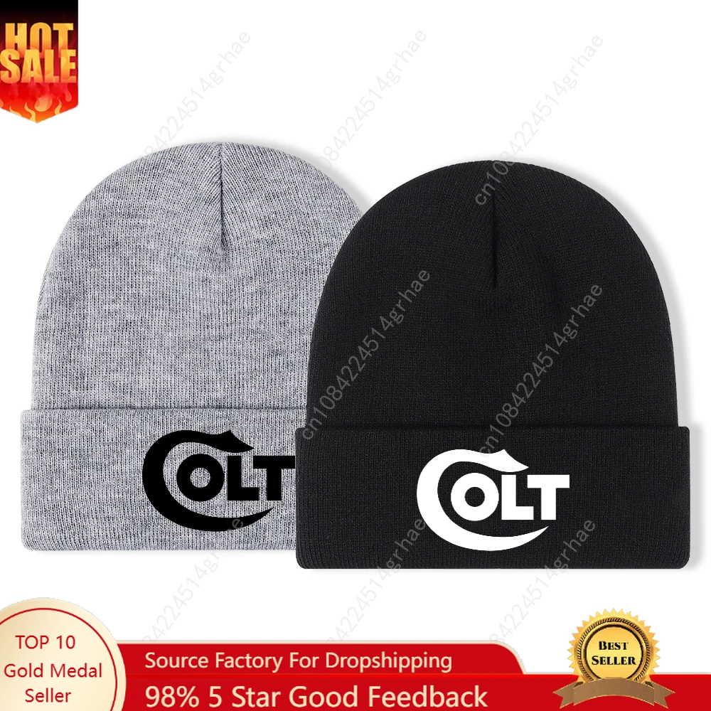 

1pc'olt' Embroidered Beanie Soft Stretchy Lightweight Winter Hat for Men & Women, Outdoor Hip Hop Fashion