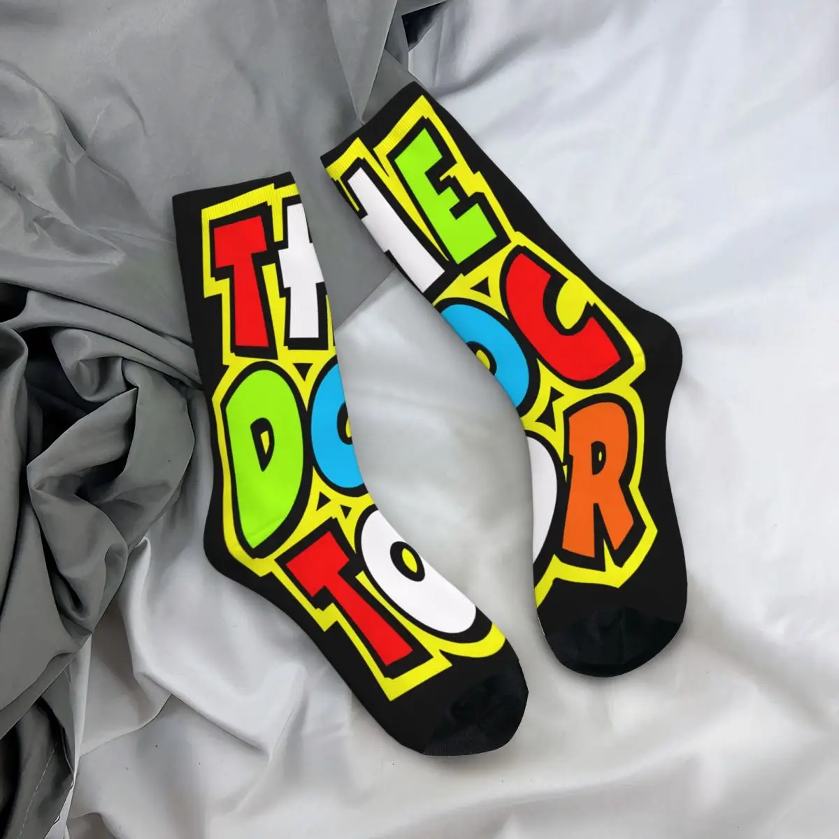 Moto GP The Doctor Skarpety zimowe unisex Outdoor Happy Socks Street Style Crazy Sock