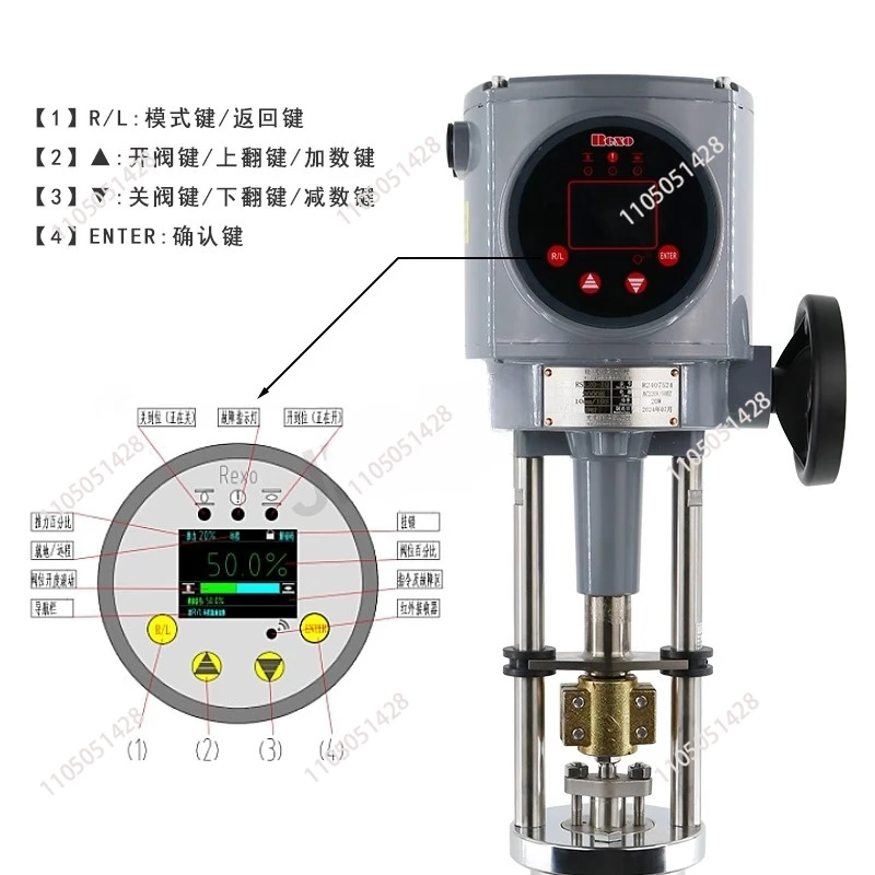 JLZDLP-16 electric control valve intelligent proportional control valve flow steam gas three-way control valve switch