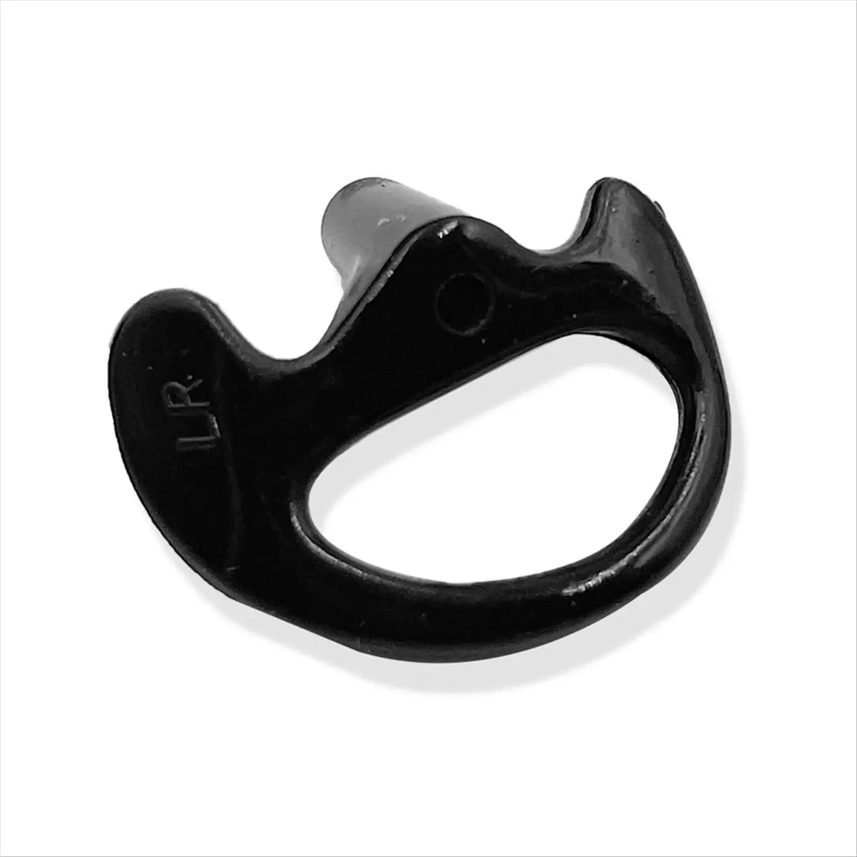 SWXF 交換可能なシリコンイヤホン 三角形 エアチューブ付きヘッドセット ブラック サイズL トランシーバーアクセサリー