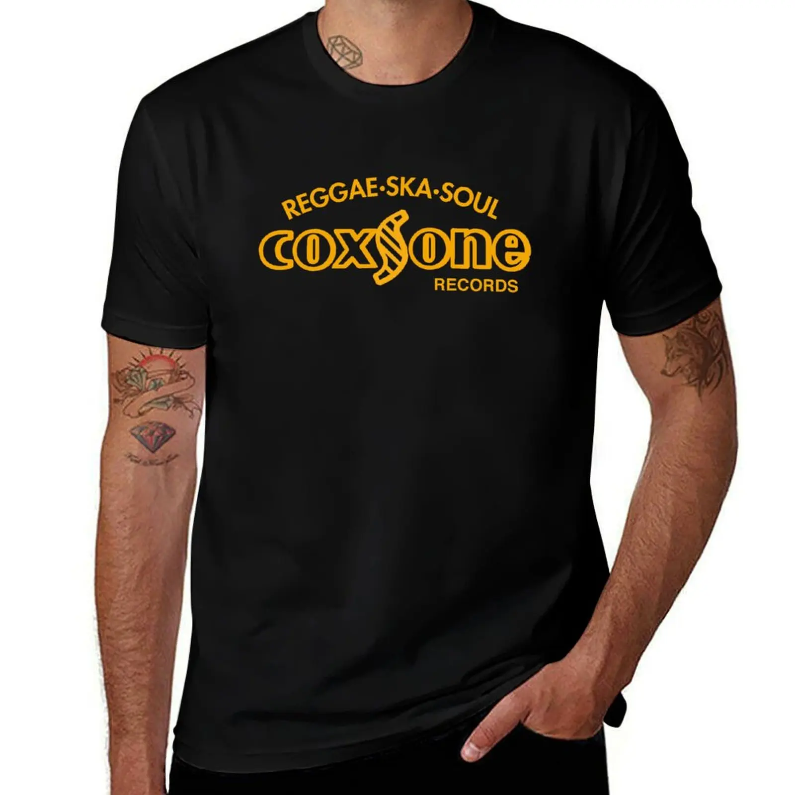 Coxsone Records - Reggae Music Label T-Shirt for a boy summer tops vintage t shirts mens graphic t-shirts anime